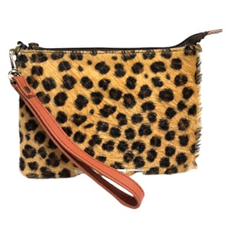 Soruka Leren Tasje - Clutch Print - Print: Panter