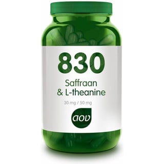 AOV 830 Saffraan & L-Theanine - 30 Vegacaps - Kruiden - Voedingssupplementen