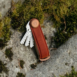 Orbit key organiser Waxed Canvas Leather-free