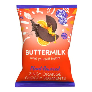 Buttermilk Zingy Orange Choccy Segments 100g