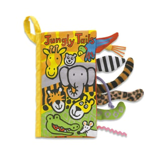 Jellycat Funky Fabric Book Jungle Tails with Sound 21 Cm 0+