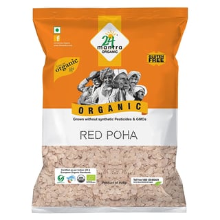 24 Mantra Organic Red Poha 500 Gm
