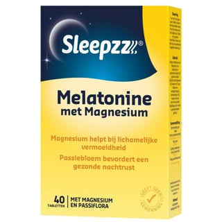 Sleepzz Melatonine 0,29mg Met Magnesium 40st