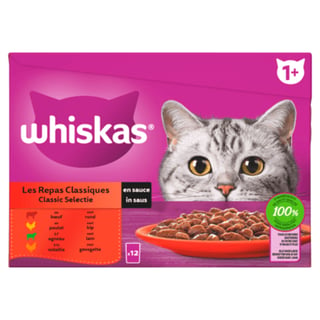 Whiskas 1+ Classic - Selectie in Saus