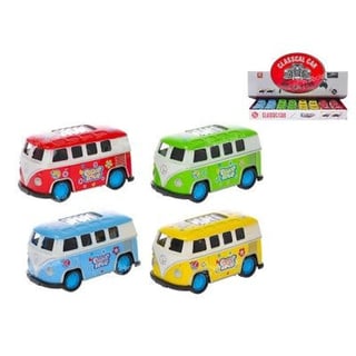 XToys Die Cast VW Bus Peace and Love Pullback 7,5 Cm 3+