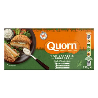Quorn 4 Chicktastic Burgers 252g