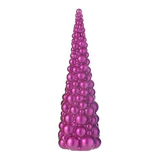 Kerstboompje Van Ballen Fuchsia Roze 10.5x33.5cm