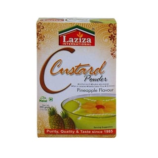 Laziza Custard Powder - Pineapple Flavour 300 Grams