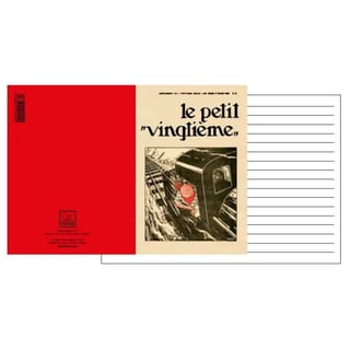 Kuifje Notitieboekje Klein - Le Petit Vingtième - Locomotief
