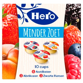 Hero Jam Minder Zoet Variatie Cups 10x20g