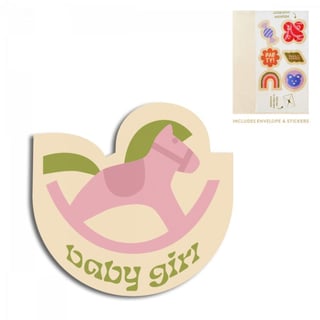 The Gift Label Kaart Baby Girl