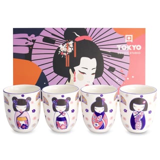 Mokken Kawaii Maiko 170ml Set/4 in Cadeau Doos