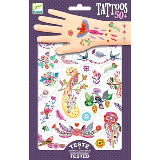 Djeco Body Art Tattoos Bright Birds 3+