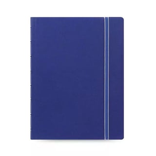 Refillable Colored Notebook A5 Lined - Blue