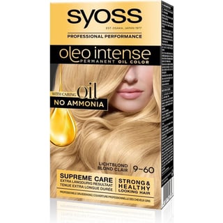 SYOSS Color Oleo Intense 9-60 Licht Blond Haarverf - 1 Stuk Voor Een Superieure Verzorging en Een Langdurig Kleurresultaat Met Grijsdekking.