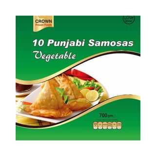 Crown Punjabi Samosa Vegetable 10Pcs (Oven)
