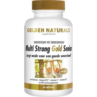 Golden Naturals Multi Strong Gold Senior (60 Vegetarische Capsules)