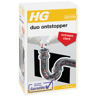 Hg Duo Ontstopper 2x500ml 1st
