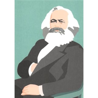 Pop Art New Generation Postkaart - Karl Marx