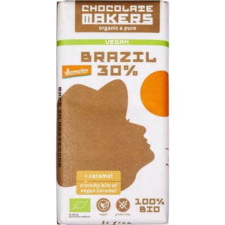 Vegan Chocolade Brazil 30% Caramel