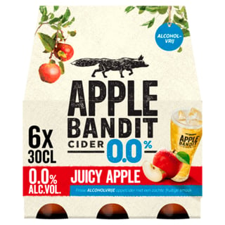Apple Bandit Cider Juicy Apple 0.0 6x30cl