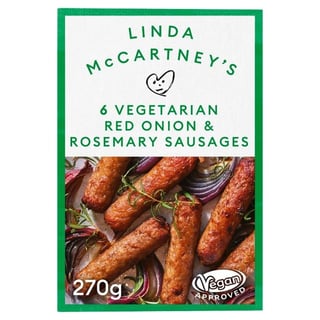 Linda McCartney's 6 Veg Red Onion & Rosemary Sausages 270g