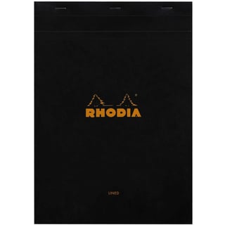 Rhodia Notepad Lined A4 - Black