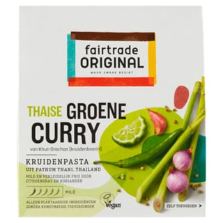 Fairtrade Original Groene Curry Kruidenpasta Fairtrade