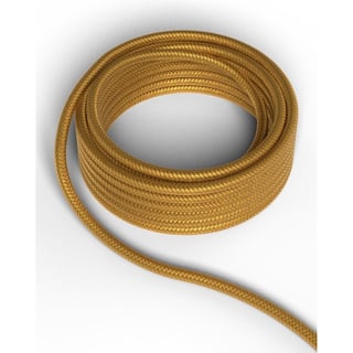 Calex Fabric Cable 2X0,75Qmm 3M Gold, Max.250V-60W