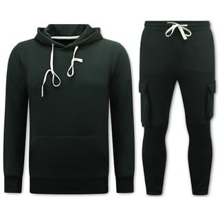 Joggingspak Heren - Oversized Huispak - Dik Geweven - Zwart