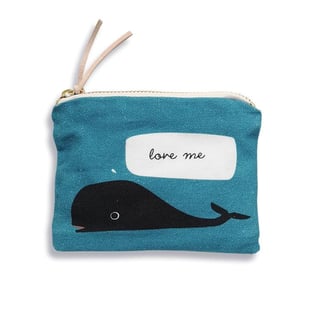 Pleased to Meet Purse with zipper - Whale Purse