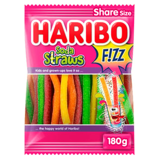 Haribo Soda Straws Fizz
