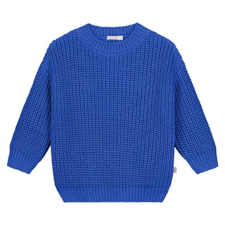 Yuki Kidswear Chunky Knitted Sweater - Blueberry