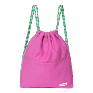 Pink jersey gym bag