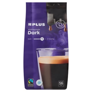 PLUS Koffiepads Dark Roast Fairtrade