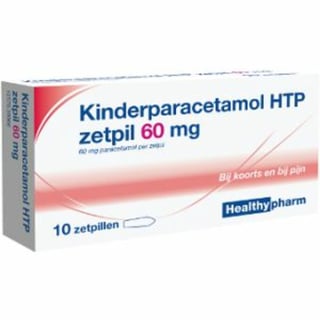 Healthypharm Paracetamol Zetpil 60mg 10st 10
