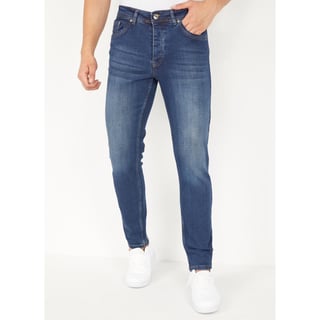 Donkerblauwe Jeans Heren Regular Fit - DP05 - Blauw