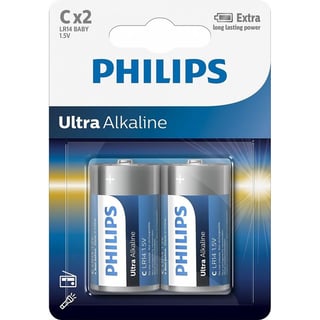 Philips Ultra Alkaline C X2