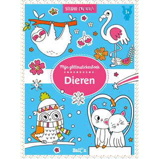 Uitgeverij Ballon Mijn Glitter- en Stickerboek Dieren 3+
