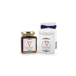 Biologische dennenhoning met vanille van Vityna, Griekenland 250g Vasilissa (vloeibaar) - 250g