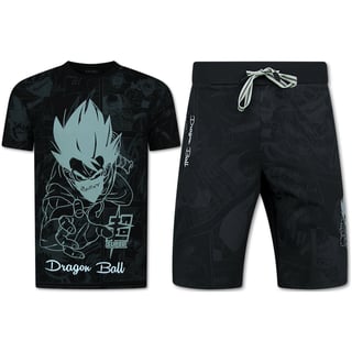 Twinset Dragon Ball - Zomerset Heren - Co Ord Set Dragon Bal - Combisets - 1681 - Zwart