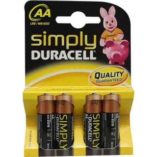 Duracell Batterij Simply Aa - per 4