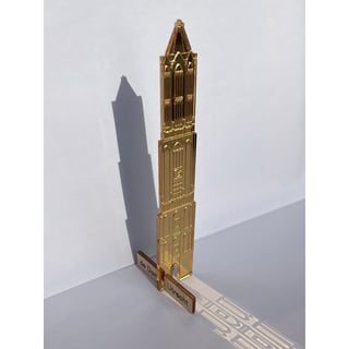 JUDS Plexiglas Domtoren Staand 21 Cm Goud