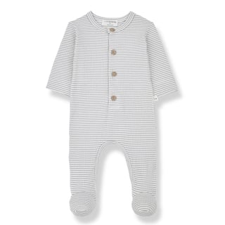 1+ In The Family Jumpsuit W/Feet Smoky-Ivory Nino