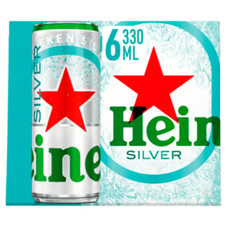 Heineken Silver Bier Blik 6 X 33cl