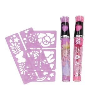 Princess Mimi Tattoo Glitter Gelpennen Roze-Paars