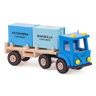 Vrachtwagen Met Twee Containers