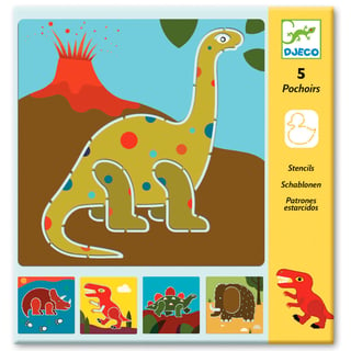 Djeco Sjablonen Dinosaurus 5 Delig 4-8 Jaar
