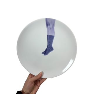 Paarse Sokken - Large - Bordenhangers: Metalen Bordenhanger Medium Ø 21-28 Cm