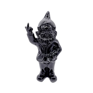 Beeldje Kabouter Fuck You Zwart 15cm